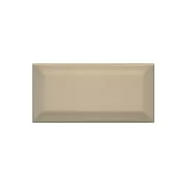 Клемансо Плитка настенная беж тёмный грань 16052 7,4х15