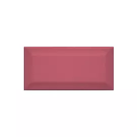 Клемансо Плитка настенная розовый грань 16056 7,4х15