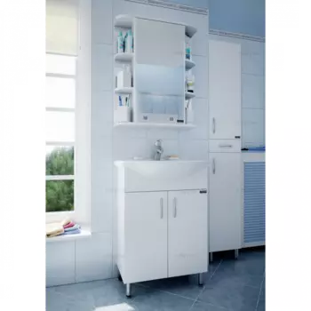 Комплект мебели Грация 60 с зеркальным шкафом Герда 60