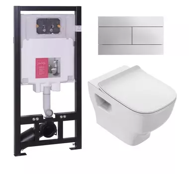 Комплект унитаза с инсталляцией Jacob Delafon Struktura E21741RU-00