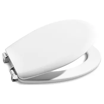 Крышка-сиденье для унитаза Roca Victoria ZRU8013920 с микролифтом, петли хром