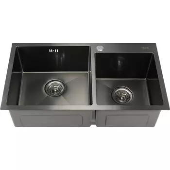 Кухонная мойка Melana 7843 ProfLine 3,0/220 Графит 2-я чаша (S7843HB)