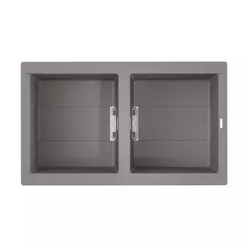 Кухонная мойка Omoikiri Banzen 86-2-GR leningrad grey 4993318