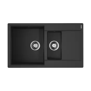 Кухонная мойка Omoikiri Daisen 86-2-BL черный 4993477