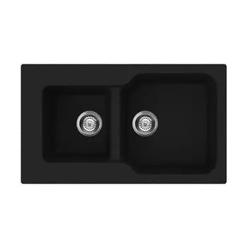 Кухонная мойка Omoikiri Maru 86-2-BL черный 4993284