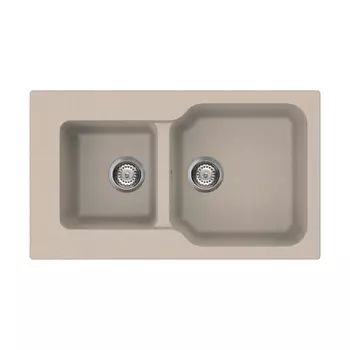 Кухонная мойка Omoikiri Maru 86-2-SA бежевый 4993286