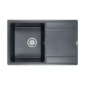 Кухонная мойка Paulmark Flugen PM217850-BLM, черный металлик