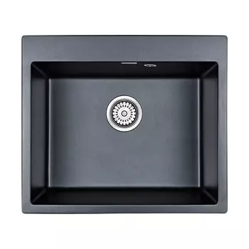 Кухонная мойка Paulmark Kante PM106052-BLM, черный металлик