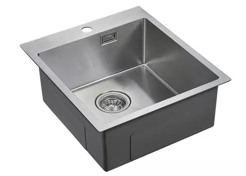 Кухонная мойка Paulmark Neckar PM804551-BS, нержавеющая сталь