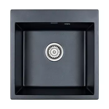 Кухонная мойка Paulmark Praktisch PM105152-BLM, черный металлик