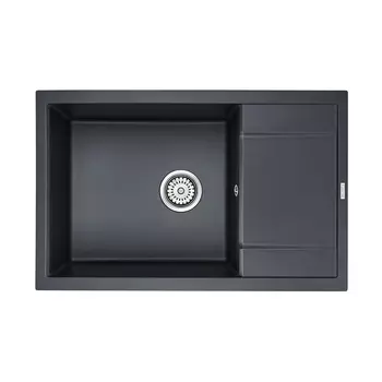 Кухонная мойка Paulmark Verlass PM317850-BLM, черный металлик