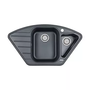 Кухонная мойка Paulmark Wiese PM529050-BLM, черный металлик