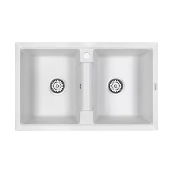 Кухонная мойка Paulmark Zwilling PM238150-WH, белый