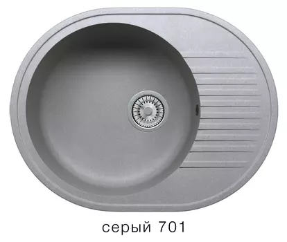 Кухонная мойка TOLERO R-122 №701 (Серый)