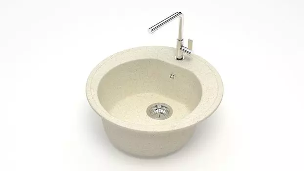 Кухонная мойка ZETT lab. T003 T003Q002, бежевый