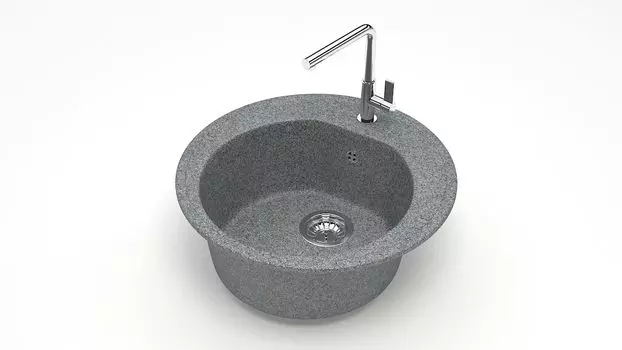 Кухонная мойка ZETT lab. T003 T003Q008, серый