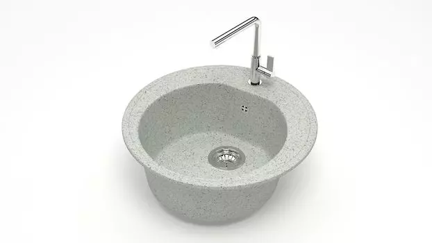 Кухонная мойка ZETT lab. T003 T003Q010, серый