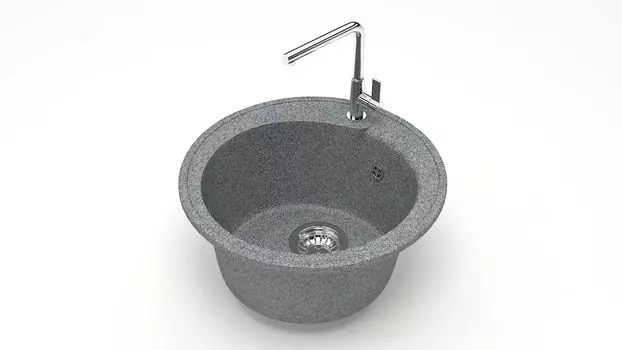 Кухонная мойка ZETT lab. T004 T004Q008, серый