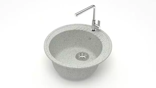 Кухонная мойка ZETT lab. T006 T006Q010, серый