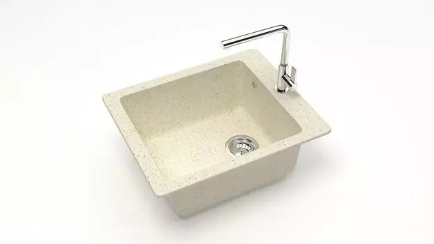 Кухонная мойка ZETT lab. T008 T008Q002, бежевый