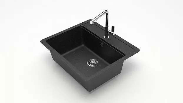 Кухонная мойка ZETT lab. T009 T009Q004, черный