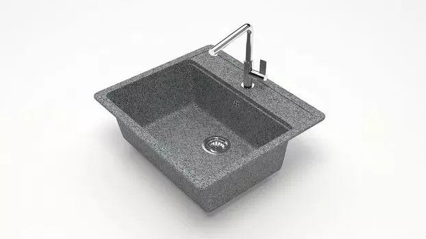 Кухонная мойка ZETT lab. T009 T009Q008, серый