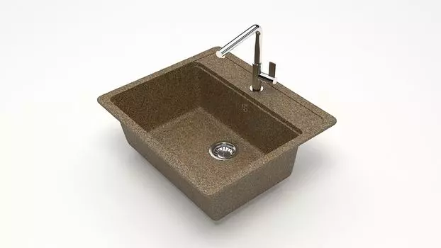 Кухонная мойка ZETT lab. T009 T009Q009, терракот