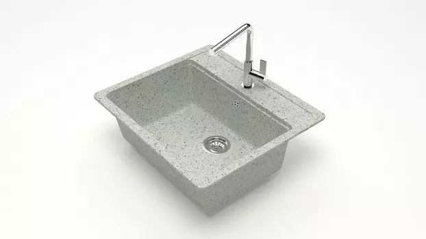 Кухонная мойка ZETT lab. T009 T009Q010, серый