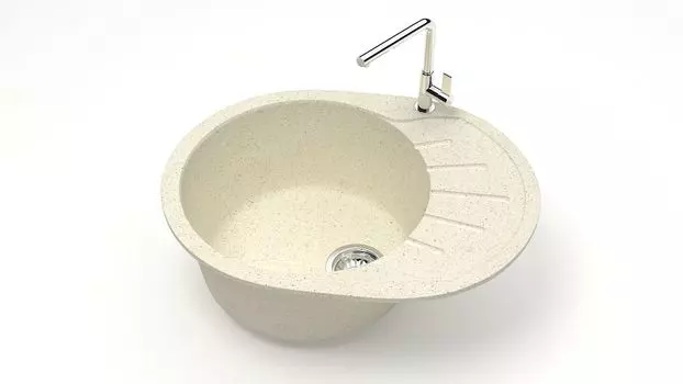 Кухонная мойка ZETT lab. T010 T010Q002, бежевый