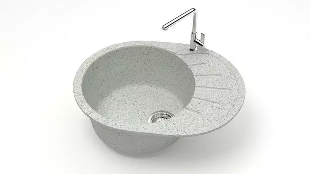 Кухонная мойка ZETT lab. T010 T010Q010, серый