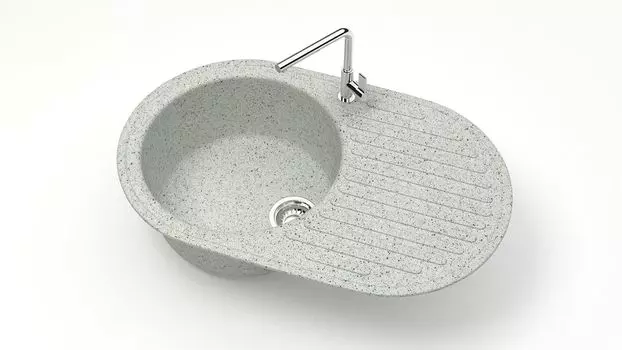 Кухонная мойка ZETT lab. T011 T011Q010, серый