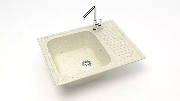 Кухонная мойка ZETT lab. T015 T015Q002, бежевый