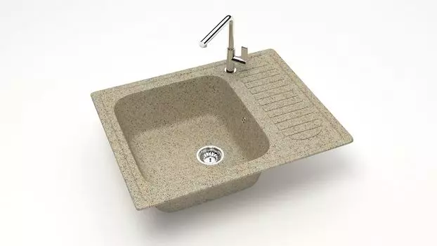 Кухонная мойка ZETT lab. T015 T015Q005, песочный