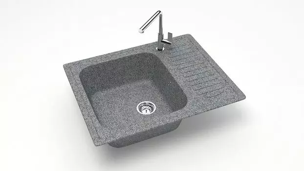 Кухонная мойка ZETT lab. T015 T015Q008, серый