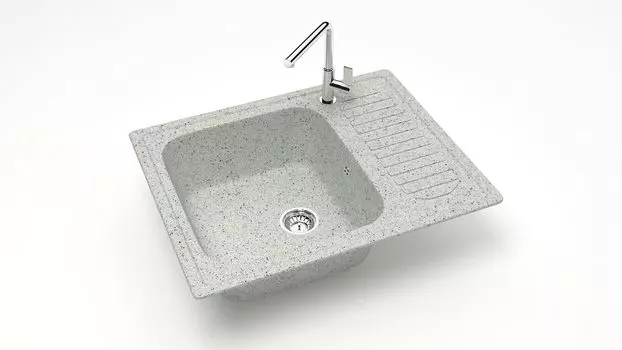 Кухонная мойка ZETT lab. T015 T015Q010, серый