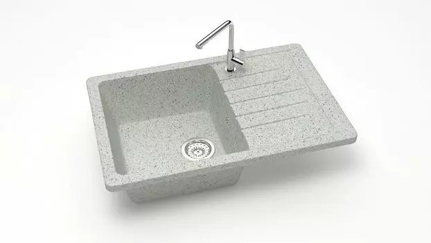 Кухонная мойка ZETT lab. T016 T016Q010, серый