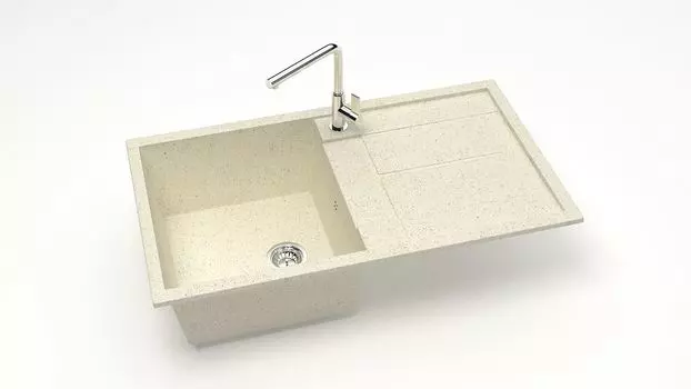 Кухонная мойка ZETT lab. T017 T017Q002, бежевый