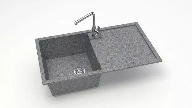 Кухонная мойка ZETT lab. T017 T017Q008, серый