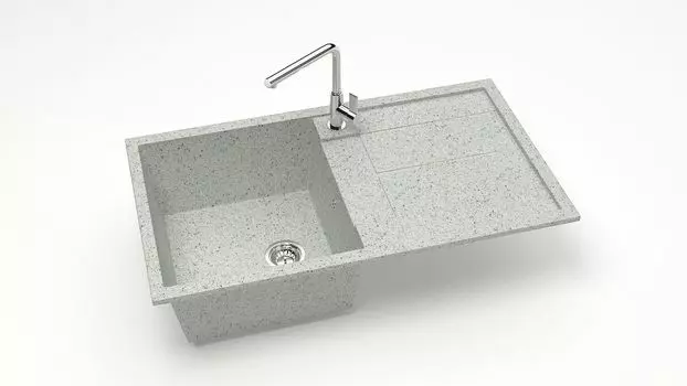 Кухонная мойка ZETT lab. T017 T017Q010, серый