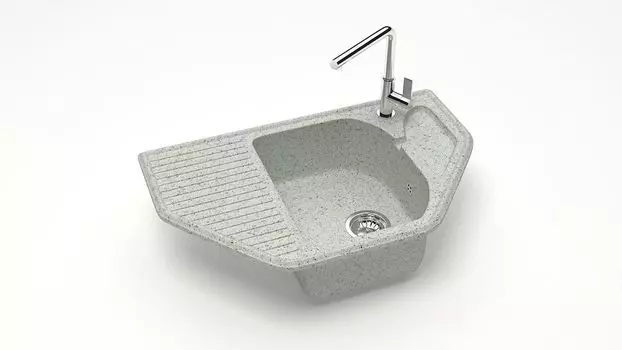 Кухонная мойка ZETT lab. T022 T022Q010, серый