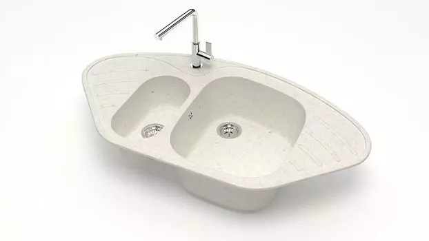 Кухонная мойка ZETT lab. T023 T023Q007, хлопок