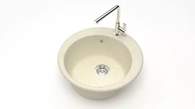 Кухонная мойка ZETT lab. T030 T030Q002, бежевый