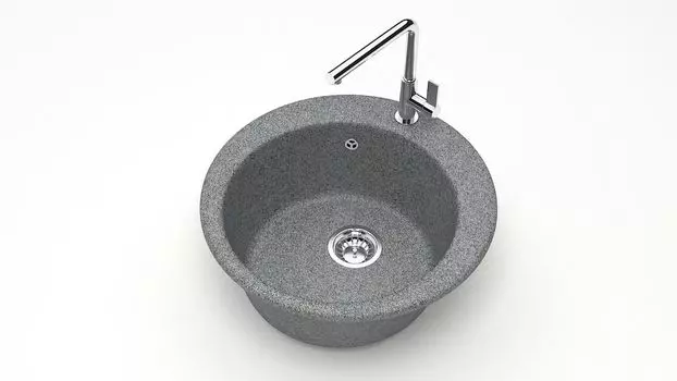 Кухонная мойка ZETT lab. T030 T030Q008, серый