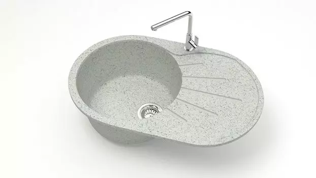 Кухонная мойка ZETT lab. T110 T110Q010, серый