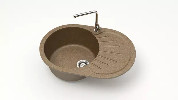 Кухонная мойка ZETT lab. T111 T111Q009, терракот