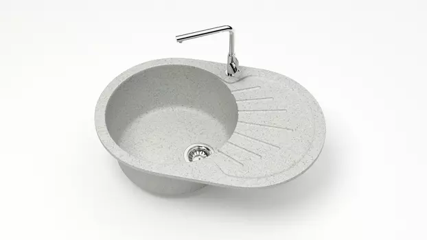 Кухонная мойка ZETT lab. T111 T111Q010, серый