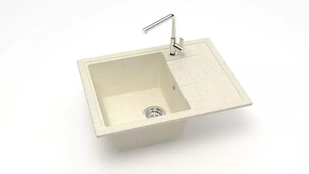 Кухонная мойка ZETT lab. T150 T150Q002, бежевый