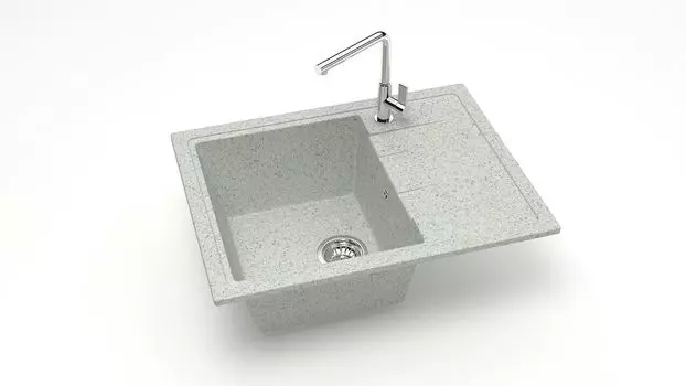 Кухонная мойка ZETT lab. T150 T150Q010, серый