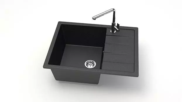 Кухонная мойка ZETT lab. T151 T151Q004, черный