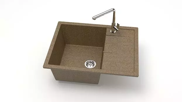 Кухонная мойка ZETT lab. T151 T151Q009, терракот